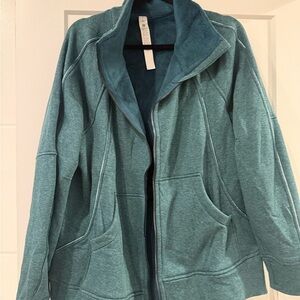 Lululemon Athletica Oversized Scuba Green Sweatshirt Cozy Design